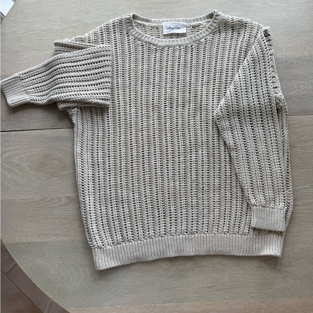 Wilfred Free Cream Knit Sweater